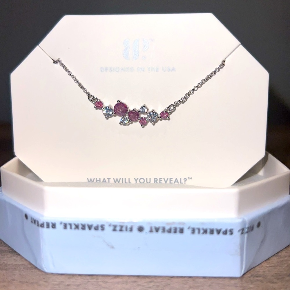 NWT Lavender Ice Crystal Necklace